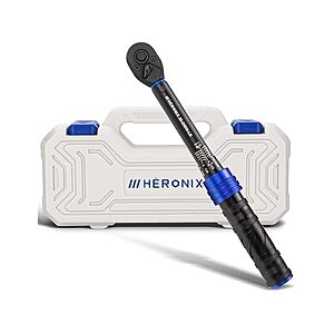 Heronix 1/4" Drive Click Torque Wrench 20-240 in-lb w/ 72-Tooth Dual-Direction Ratchet $18.69 + Free Shipping w/ Prime