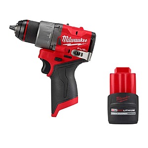 Milwaukee M12 FUEL 12V Lithium-Ion Brushless Cordless 1/2 in. Drill Driver w/ High Output 2.5Ah Battery $139
