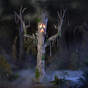 9 FT Wicked Woods Giant-Sized Color Changing LED Horrifying Hickory $195