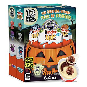 Kinder Joy Eggs, Halloween Party Favors for Kids, Treat and Toy, 12 Count $16.99