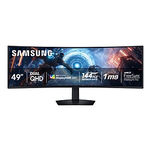 SAMSUNG 49-inch Odyssey G9 (G91F) DQHD, 144Hz, Curved Gaming Monitor(LS49FG910ENXZA) $649.99 + Free S&H at Amazon
