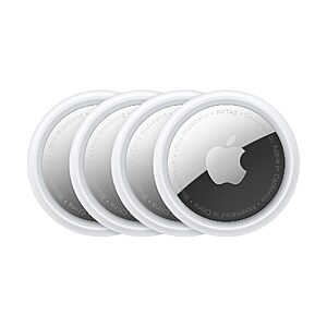 4 Pack Apple AirTag (1st Generation)  $62.98 + Free S&H at Amazon