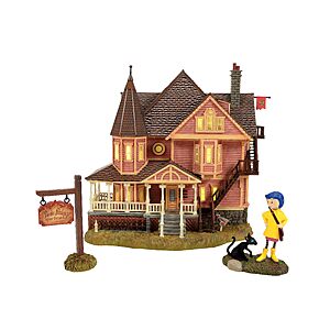 Department 56 Coraline Pink Palace Apartments Village Set – Lighted Building with Figurines for Halloween Village Display, Coraline Decorations, and Movie Collectible Fans $194.56