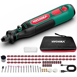 $11.31* | HYCHIKA Mini Cordless Rotary Tool Kit - 89PCS Accessories for Drilling, Sanding, Polishing, Engraving at Amazon