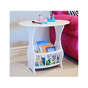 Frenchi Furniture Wood Magazine Table (White) $15.99 + Free Shipping w/ Prime
