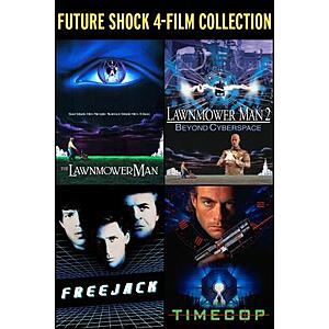 Future Shock: 4-Film Collection: Timecop, Lawnmower Man 1/2 & Freejack (4K/HD Digital Films) $4.99 via AppleTV