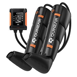 QUINEAR Professional Leg Recovery System, Cordless Air Compression Boots with Sequential Compression, Leg and Foot Massager $119