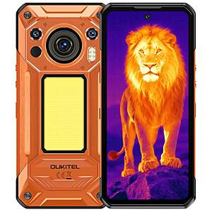 OUKITEL WP500 5G Ultra Thermal Imaging Rugged Phone, Dimensity 8300, 12GB/1TB, 108MP, IP68/IP69K + MIL-STD-810H $699.99