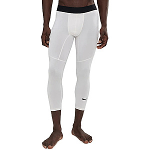 Nike Men's Pro Fit 3/4 Length Tights (Black or White) $14.80 + Free Shipping