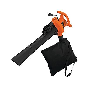 $32: BLACK+DECKER 3-in-1 Leaf Blower/Vacuum/Mulcher Combo Kit 300 CFM, 210 MPH, 12-Amp (BV3100) at Woot!
