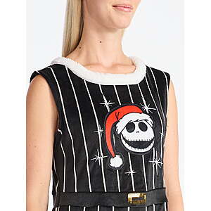 The Nightmare Before Christmas Women's Pinstripe Jumpsuit XXS or XL $12.79
