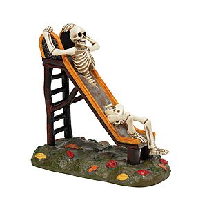 Department 56 Village Collection Accessories Halloween Slippery Little Devil Skeleton Slide Figurine, 4 Inch, Multicolor $35.95