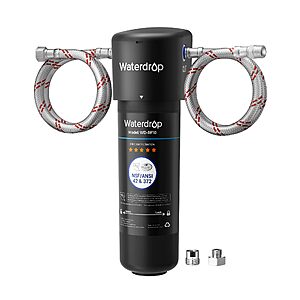 $37.99: [Lightning Deal]Waterdrop 10UA Under Sink Water Filter System, NSF/ANSI 42 Certified 1 Year at Amazon