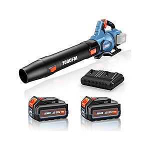 $60: SENIX 40-volt 700-CFM 145-MPH Battery Handheld Leaf Blower w/ 2 x 4Ah Battery&Charger at Woot!