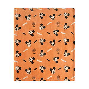 $6.97 FS WALMART+ Disney Baby Mickey, Minnie or Winne Pooh Halloween Polyester Blanket 30 x 36 in