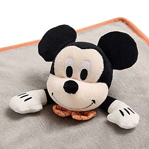 $6.97 a BABA!! FS WMT+ or Pick Up Disney Baby Mickey, Minnie or Pooh Halloween Polyester Lovey Security Blanket 12 x 12 in