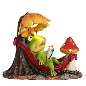 Amazon – Leekung Solar Frog Garden Statue w/ LED Light - $11.99 w/ Code