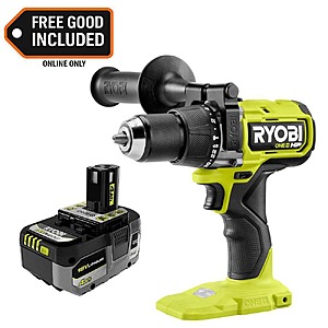 ONE+ HP 18V Brushless Cordless 1/2 in. Hammer Drill with ONE+ 18V 4.0 Ah Battery $129