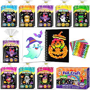 Amazon – FUNNYB&G 24-Pack Halloween Foil Art Kits - $14.99 w/ Code