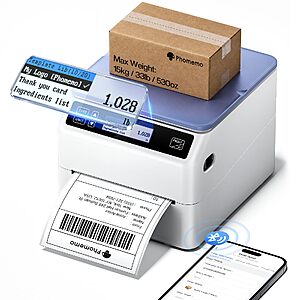 Amazon – Phomemo D422S Bluetooth 4x6 Label Printer w/ Scale - $199.99 w/ Code + Deal