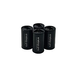 (4 Pack) Eneloop Panasonic Pro Battery Adapters Size C, D or Both $4.99
