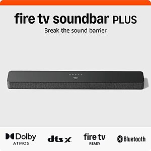[Prime] Amazon Fire TV Soundbar Plus 3.1-Channel w/ Built-In Subwoofer & Dolby Atmos $144.99 + Free Shipping