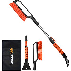 35" YeewayVeh 2-in-1 Car Snow Brush & Ice Scraper (Orange) $8.99 + Free Shipping w/ Prime or on $35+