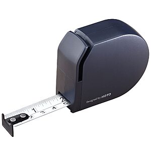 HOTO Self-Locking Tape Measure, Retractable Measuring Tape, Dual Unit (Ft/m), Minimalist Design, Safe Non-Sharp, Great Stiffness, Shock-Absorbing Case, 10 Ft (3m)​ $7.99 AC