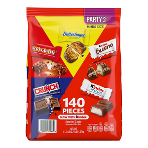 Butterfinger, Crunch, 100 Grand, Kinder & More Variety Candy, 140 ct. 2.79 lbs - $11.99 (AC)