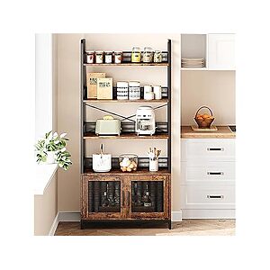 70.87" GAOMON 4-Tier Industrial Bookshelf w/ Mesh Doors & Metal Frame $55.99 + Free Shipping w/ Prime or $6 Fee per Order
