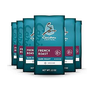 $26.39 | 6-Pack 12-Oz Caribou Coffee Ground Coffee (French Roast - Dark Roast) at Woot!