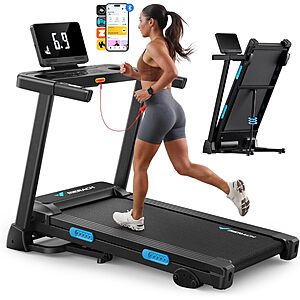 MERACH Foldable Treadmill w/ 6% Manual Incline $199.99 + Free Shipping