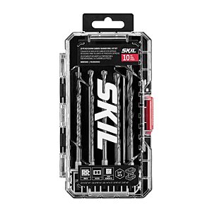 SKIL 10 Pc Hex Shank Carbide Hammer Drill Bit Set $10.99 + Free Shipping w/ Prime or on $35+