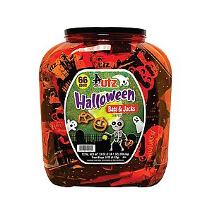 $13.50 FS Amazon Prime or $35 Utz Halloween Bats and Jacks - Shaped Pretzel - 2 LB - 66 Treat Bags 0,5 oz by All in One