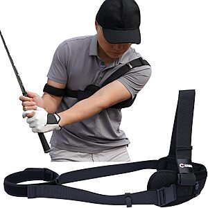 GAIARENA Golf Trail Arm Swing Aid Slider, Trainer Equipment to Eliminate Slices & Chicken Wing Swing $25.99