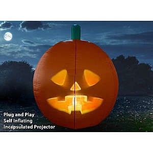 Jabberin Jack Giant 5 ft. Inflatable Talking Animated Pumpkin with Built-in Projector and Speaker Plug'n Play $84.15