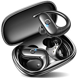 kurdene Wireless Earbuds Bluetooth Headphones with Secure Earhooks 60Hrs $13.49