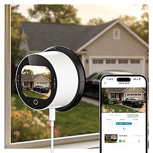 SOLIOM 2K Window Camera, LCD Touchscreen,24/7 Recording, 2.4&5GHz WiFi $29.99