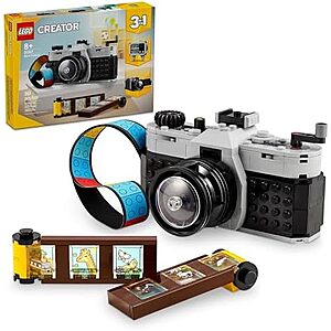 $15.99* | 261-Pc LEGO Creator 3 in 1 Retro Camera Building Set at Amazon