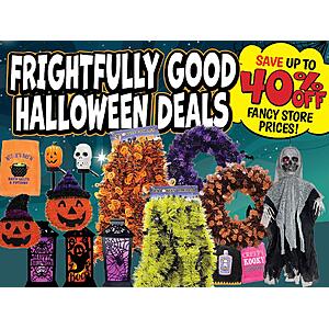 Halloween deals at Ollies - garlands, tinsel, towel, necklace, headbands $2