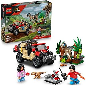 $23.99 | 285-Piece LEGO Jurassic World: Rebirth - Raptor Off-Road Escape (76972, 2025) at Amazon