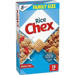 [SnS, AC] $3.01 | 18-Oz Chex Gluten Free Breakfast Cereal (Rice) at Amazon