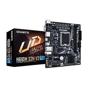 GIGABYTE H610M S2H V2 mATX Motherboard (LGA 1700, DDR5, Intel H610) $54 + Free Shipping