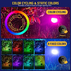 Kyosho Solar Halloween Decorations Outdoor Halloween Lights Outdoor 2 Pack $23.99