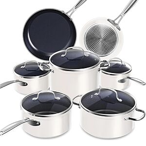 Nuwave Healthy Duralon Blue Ceramic Nonstick Cookware  12 piece Set, PFAS Free $169.99