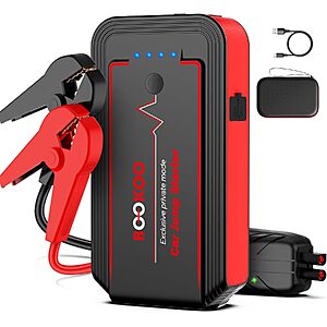 Bookoo 12V 20000mAh 4500A Portable Car Jump Starter $22 + Free S/H