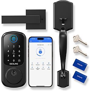 DESLOC B200 Smart Fingerprint Front Door Lock $45 + Free S/H