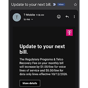 T-mobile taxes and fees going up