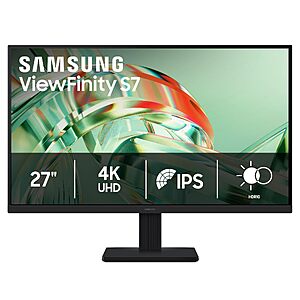 $179.99: [Prime]Samsung 27" ViewFinity S7 (S71H) 4K UHD IPS HDR10 High Resolution Monitor at Amazon