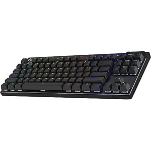 Logitech G PRO X 60% Wireless Gaming Keyboard (Tactile Optical) - Black $99.99 + Free S&H at Amazon